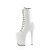 Pleaser FLAMINGO-1040TT Botines Plataforma Charol Negro blanco EU-35 / US-5