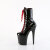 Pleaser FLAMINGO-1040TT Botines Plataforma Charol Negro Rojo EU-37/US-7