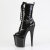 Pleaser FLAMINGO-1041GP Botines con Plataforma Charol Purpurina Negro EU-35 / US-5