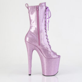 Pleaser FLAMINGO-1041GP Botines con Plataforma Charol Purpurina Púrpura Tono Claro EU-37 / US-7