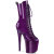 Pleaser FLAMINGO-1041GP Botines con Plataforma Charol Purpurina Púrpura oscuro EU-35 / US-5