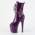 Pleaser FLAMINGO-1041GP Botines con Plataforma Charol Purpurina Púrpura oscuro EU-35 / US-5