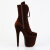 Pleaser FLAMINGO-1045VEL Botines con Plataforma Terciopelo Marrón EU-41 / US-11