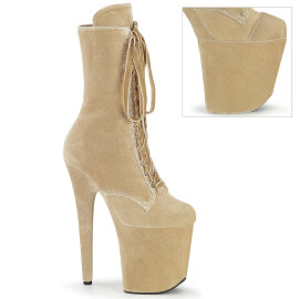 Pleaser FLAMINGO-1045VEL Botines Plataforma terciopelo...