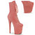 Pleaser FLAMINGO-1045VEL Botines con Plataforma terciopelo rosa EU-40 / US-10