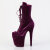 Pleaser FLAMINGO-1045VEL Botines con Plataforma Terciopelo Púrpura EU-35 / US-5
