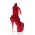 Pleaser FLAMINGO-1045VEL Botines con Plataforma Terciopelo Rojo EU-36 / US-6