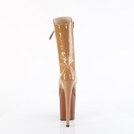 Pleaser FLAMINGO-1054DC Botines con Plataforma Charol marrón EU-35 / US-5