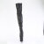 Pleaser FLAMINGO-3000 Botas por encima de la rodilla con Plataforma Piel Sintética Negro EU-37 / US-7