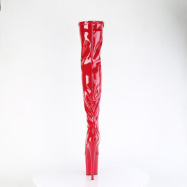 Pleaser FLAMINGO-3000 Botas altas con Plataforma Charol Rojo EU-35/US-5