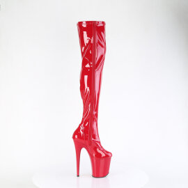 Pleaser FLAMINGO-3000 Botas altas con Plataforma Charol Rojo EU-35/US-5