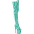 Pleaser FLAMINGO-3020GP Botas por encima de la rodilla con Plataforma Charol Purpurina Turquesa EU-42 / US-12