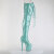 Pleaser FLAMINGO-3021GP Botas por encima de la rodilla con Plataforma Charol Purpurina Turquesa EU-35 / US-5