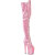 Pleaser FLAMINGO-3021GP Botas por encima de la rodilla con Plataforma Rosa Charol EU-35 / US-5