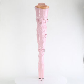 Pleaser FLAMINGO-3028 Botas por encima de la rodilla con Plataforma Charol Rosa EU-38 / US-8