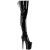 Pleaser FLAMINGO-3850 Botas por encima de la rodilla con Plataforma Charol Negro EU-35 / US-5