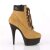 Pleaser Botín DELIGHT-600TL-02 Marrón Claro EU-35 / US-5