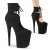Pleaser FLAMINGO-800-22 Sandalias con Plataforma Piel Sintética Negro EU-37 / US-7