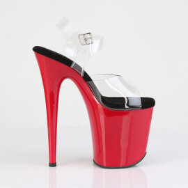 Pleaser FLAMINGO-808 Sandalias de Plataforma Rojo Tono Claro EU-35 / US-5