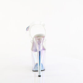 Pleaser FLAMINGO-808HT Sandalias de Plataforma Tono Claro Holograma Ahumado Colorido EU-37 / US-7