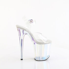 Pleaser FLAMINGO-808HT Sandalias de Plataforma Tono Claro Holograma Ahumado Colorido EU-37 / US-7