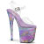 Pleaser FLAMINGO-808NEB Sandalias de Plataforma Tono Claro Metálico Púrpura EU-35 / US-5