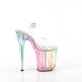 Pleaser FLAMINGO-808RG-03 Sandalias de Plataforma Brillo transparente Colorido EU-37 / US-7