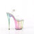 Pleaser FLAMINGO-808RG-03 Sandalias de Plataforma Brillo transparente Colorido EU-37 / US-7