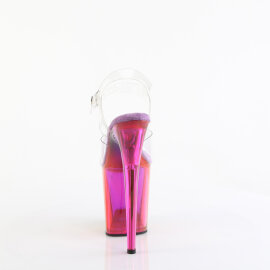 Pleaser FLAMINGO-808RMT Sandalias de Plataforma Tono Claro Ahumado Colorido EU-35 / US-5