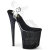 Pleaser FLAMINGO-808SS Sandalias de Plataforma Tono Claro Purpurina Negro EU-37 / US-7