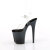Pleaser FLAMINGO-808SS Sandalias de Plataforma Tono Claro Purpurina Negro EU-37 / US-7