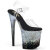 Pleaser FLAMINGO-808SS Sandalias de Plataforma Tono Claro Purpurina Plata EU-35 / US-5