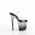 Pleaser FLAMINGO-808SS Sandalias de Plataforma Tono Claro Purpurina Plata EU-35 / US-5