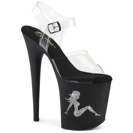 Pleaser FLAMINGO-808TGRS Sandalias Plataforma Tono Claro...
