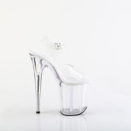 Pleaser FLAMINGO-808VL Sandalias de Plataforma Transparente EU-40 / US-10
