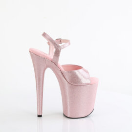 Pleaser FLAMINGO-809GP Sandalias de Plataforma Charol Holograma Ahumado Pink EU-38 / US-8