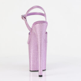 Pleaser FLAMINGO-809GP Sandalias de Plataforma Charol Purpurina Púrpura Tono Claro EU-35 / US-5