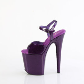 Pleaser FLAMINGO-809GP Sandalias de Plataforma Charol Purpurina Púrpura oscuro EU-35 / US-5