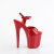 Pleaser FLAMINGO-809GP Sandalias de Plataforma Charol Purpurina Rojo EU-35 / US-5