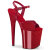 Pleaser FLAMINGO-809GP Sandalias de Plataforma Charol Purpurina Rojo EU-37 / US-7