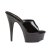 Pleaser Zapato Abierto DELIGHT-601 Negro Charol EU-38 / US-8