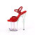 Pleaser FLAMINGO-809HT Sandalias de Plataforma Charol Holograma Ahumado Rojo EU-35 / US-5
