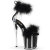 Pleaser FLAMINGO-824F Sandalias de Plataforma Negro Tono Claro EU-35 / US-5