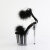 Pleaser FLAMINGO-824F Sandalias de Plataforma Negro Tono Claro EU-35 / US-5