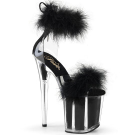 Pleaser FLAMINGO-824F Sandalias de Plataforma Negro Tono...