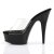 Pleaser Zapato Abierto DELIGHT-601 Negro Transparente EU-37 / US-7