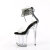 Pleaser FLAMINGO-824RS Sandalias Plataforma Tono Claro pedrería Transparente Negro EU-35 / US-5