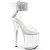 Pleaser FLAMINGO-824RS-02 Sandalias Plataforma Tono Claro pedrería Transparente EU-37/US-7