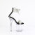 Pleaser FLAMINGO-827RS Sandalias Plataforma Tono Claro pedrería Plata Negro EU-35 / US-5