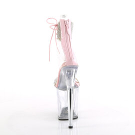 Pleaser FLAMINGO-827RS Sandalias Plataforma Tono Claro pedrería Plata rosa pastel EU-35 / US-5
